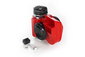 Сигнал пневматичний равлик12V 540Гц, 680 Гц 115Дб червоний (компакт) (1 шт.) WTE HO-PN091