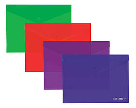 Папка на кнопці А4 Economix Light, асорті