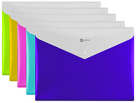 Папка на кнопці А4 Optima 2 відділення, Вишиванка