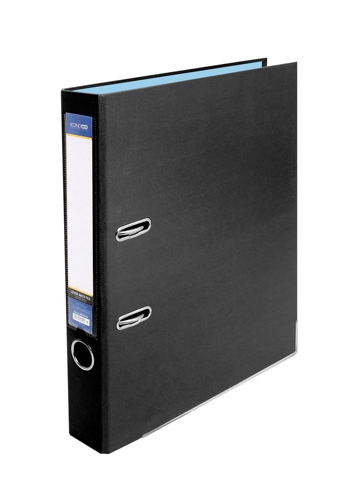 Папка-реєстратор А4 50 мм одностор. Economix, чорна, фото 1
