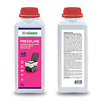 Концентрированное средство для биотуалеты верхний бак FreshLine 1л. Bioclean