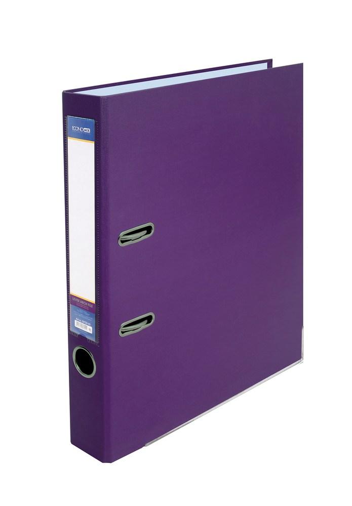 Папка-реєстратор А4 50 мм одностор. Economix, фіолетова, фото 1
