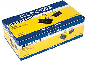 Біндери Economix 32 мм 12 шт чорні