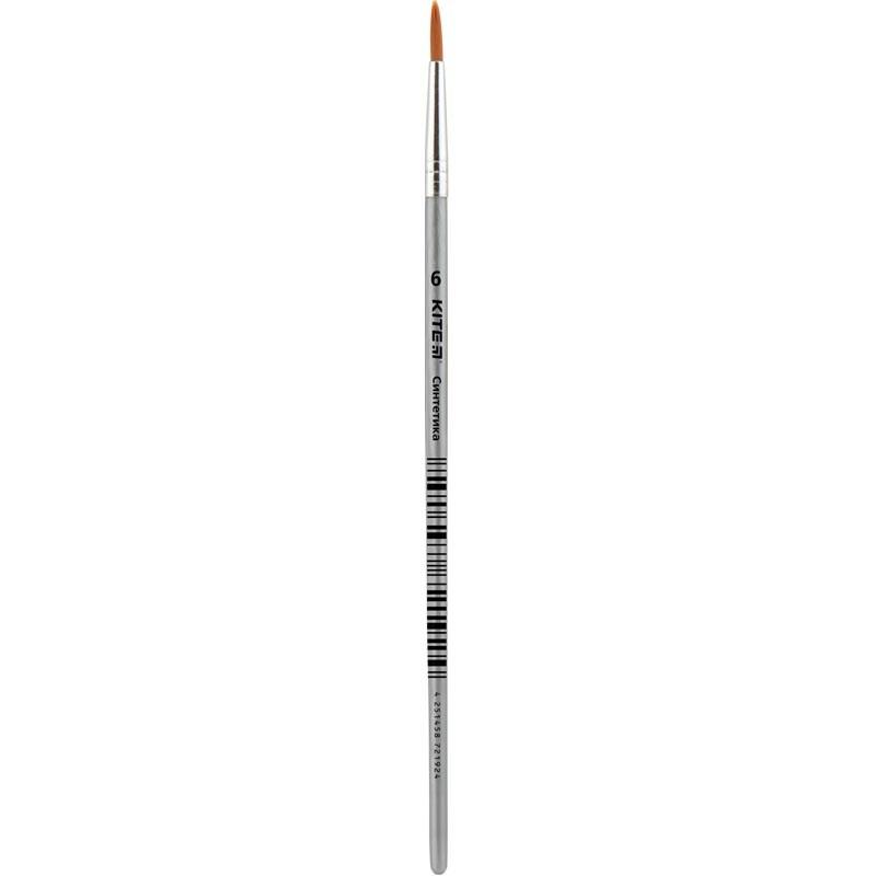 Пензель синтетика №6 круглий Kite, фото 1