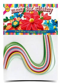 Папір для квілінгу №17 10 кольорів 10х420 мм