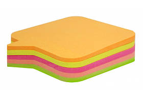 Блок паперу з липким шаром Economix Діалог 45*50*80 арк 4 кольори неон