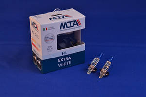 Лампа автомобільна H1 12 V 55 W P14.5S EXTRA WHITE (2шт) (ближня/дальня, протитуманна) MTA 80115 EWB21
