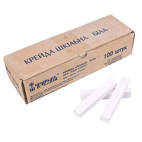 Крейда біла 100 шт iTEM квадратна