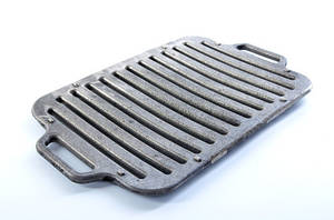 Решітка для гриля та барбекю чавунна з ручками 420х250 мм товщина 20 мм СІЛА 9601281