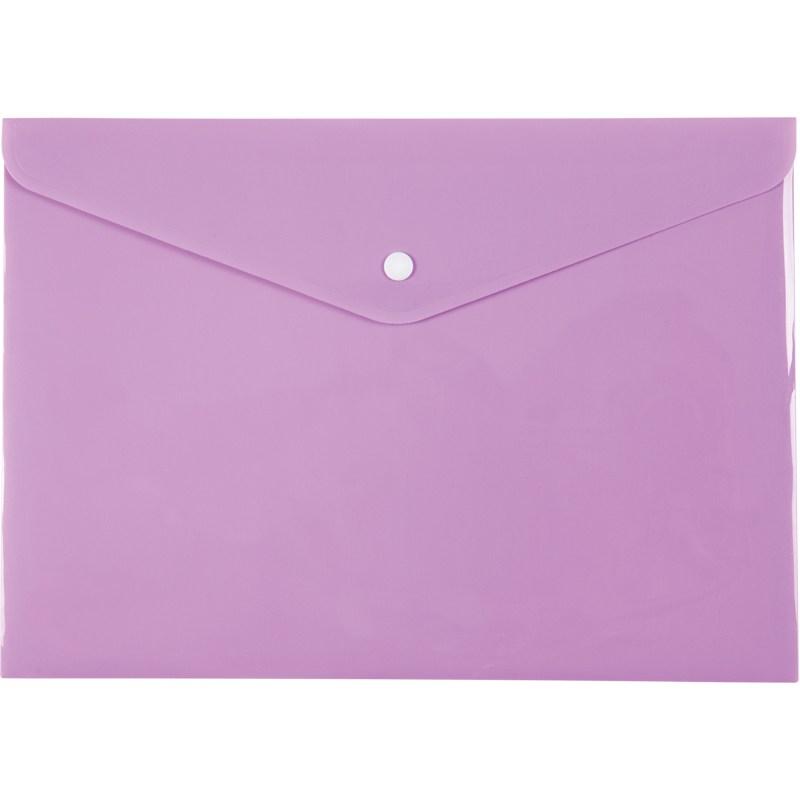 Папка на кнопці А4 Axent Pastelini, бузкова, фото 1