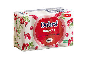 Мило туалетне тверде косметичне 4*70 г екопак Dobra Журавлина 0807451