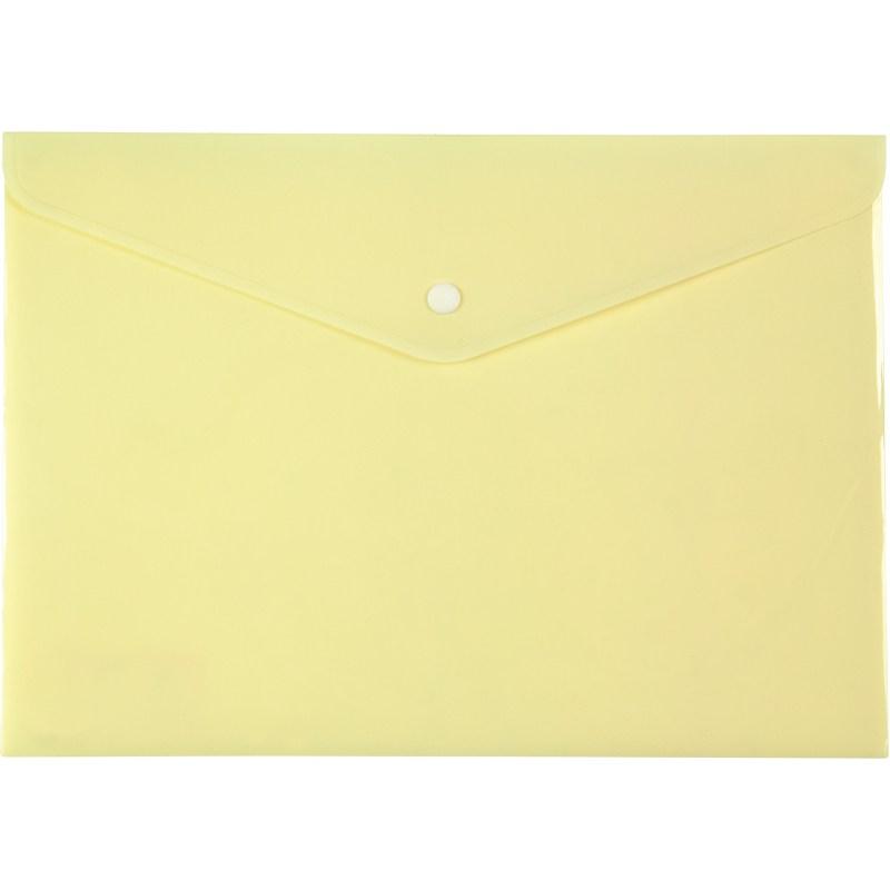 Папка на кнопці А4 Axent Pastelini, жовта, фото 1