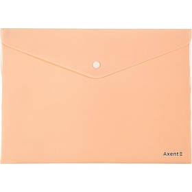 Папка на кнопці А4 Axent Pastelini, персикова