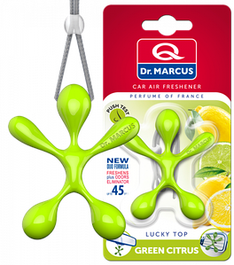 Ароматизатор в машину LUCKY TOP цитрус (Green Citrus) (підвіс) 054534 пахучка в авто, автопарфюм1