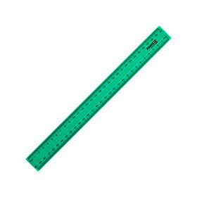 Лінійка 30 см пластик Delta, зелена