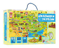 Обучающая игра с многоразовыми наклейками "Достопримечательности Украины" /укр
