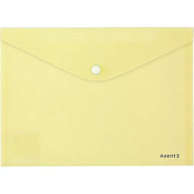 Папка на кнопці А5 Axent Pastelini, жовта