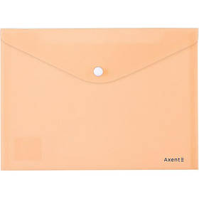 Папка на кнопці А5 Axent Pastelini, персикова