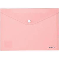 Папка на кнопке А5 Axent Pastelini, розовая