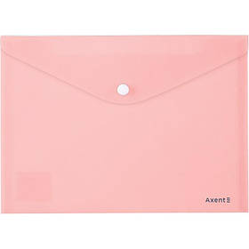 Папка на кнопці А5 Axent Pastelini, розовая