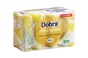 Мило туалетне тверде косметичне 4*70 г екопак Dobra Тутті фрутті 0807491