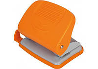 Дырокол 20 л пластик Economix, оранжевый