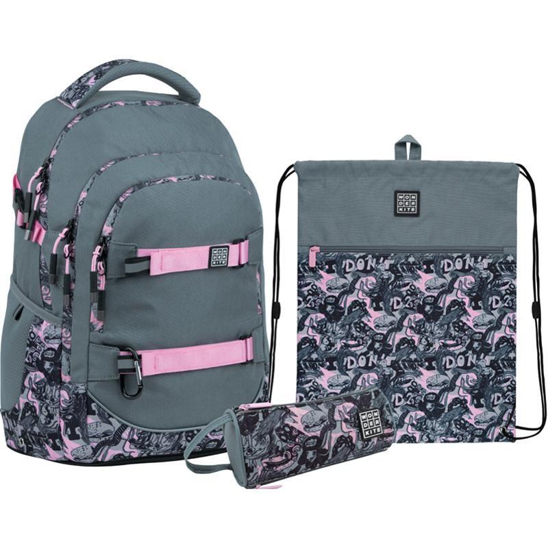 Набір рюкзак шкільний + пенал + сумка для взуття WK 727 Fancy