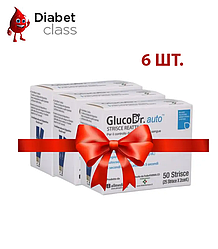 Смужки для глюкометра Глюко Доктор Ауто — 50 шт. — GlucoDr. Auto A 6 пачок