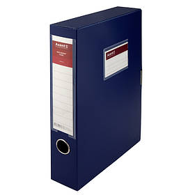 Папка-короб на липучці А4 60 мм Axent, синій