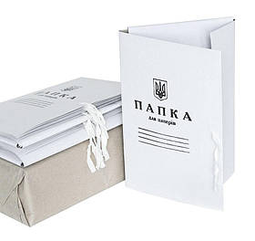 Папка для паперів на зав'язках 0,35 мм картонна І