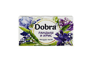 Мило туалетне тверде косметичне 5*70 г екопак ТМ Dobra Конвалія й ірис 0811331
