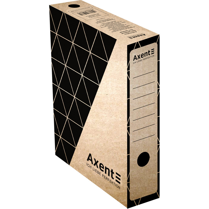 Бокс архівний А4 80 мм Axent, крафт