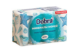 Мило туалетне тверде косметичне 4*70 г екопак Dobra Мінерали морів 0807471