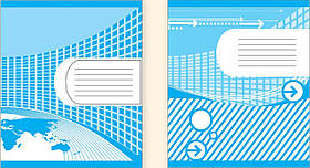 Зошит 12 арк лінія дв-кол обкладинка офсет