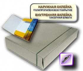 Папка-короб на гумці А4 60 мм ITEM, сірий