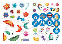 Перші розвивальні наліпки. Віруси. 42 наліпки, фото 4