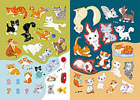 Перші розвивальні наліпки. Котики. 44 наліпки, фото 4