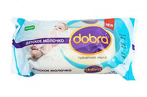 Мило туалетне тверде косметичне ТМ Dobra Дитяче молочко 60 г 0781871