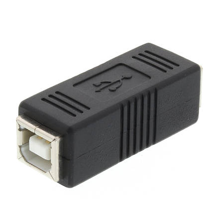 Перехідник-адаптер з'єднувач для принтера, сканера USB Type B — USB Type B (мамама-мама), фото 1