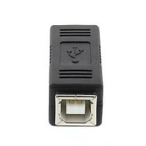 Перехідник-адаптер з'єднувач для принтера, сканера USB Type B — USB Type B (мамама-мама), фото 3