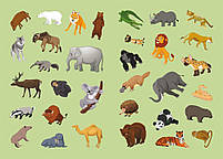 Перші розвивальні наліпки. Тварини. 33 наліпки, фото 4