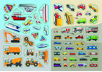 Перші розвивальні наліпки. Транспорт. 61 наліпка, фото 4