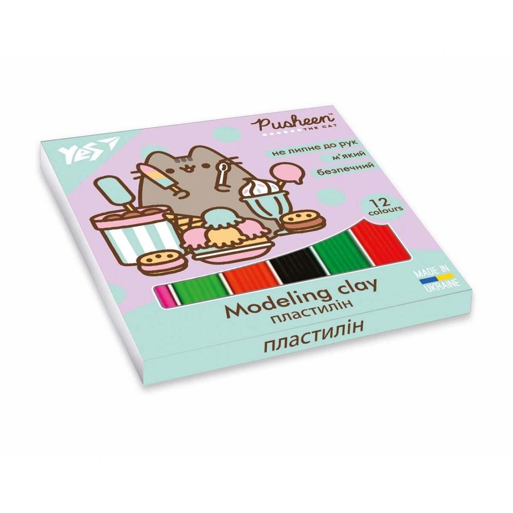 Пластилін Yes Pusheen 12 кол 240 г