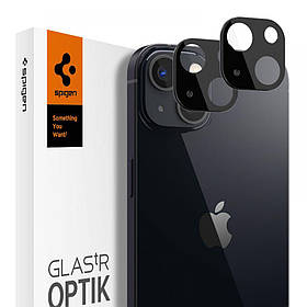 Захисне скло Spigen для камери iPhone 13 / 13 mini — Optik (2 шт.), Black (AGL03395)