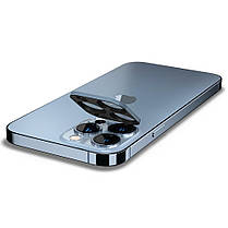 Захисне скло Spigen для камери iPhone 13 Pro / 13 Pro Max — Optik (2 шт.), Sierra Blue (AGL04032), фото 4