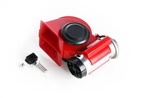 Сигнал пневматичний равлик12V 540Гц, 680 Гц 115Дб червоний (1 шт.) WTE HO-PN071