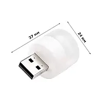 USB LED лампа, потужність 1W, холодне світло, юсб лампа для повербанка, фото 3