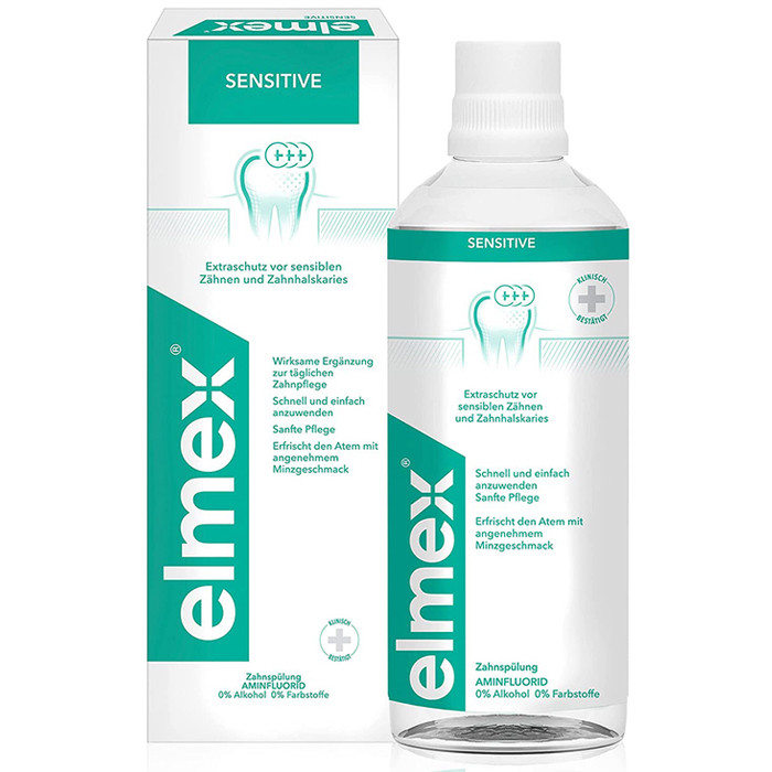 Ополіскувач для чутливих зубів Elmex Sensitive Zahnspulung 400 мл, фото 1