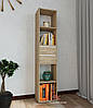 Полиця для книг, стелаж для дому з висувними ящиками ДСП P-06, фото 2