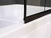 Скляна шторка для ванни AVKO Glass RDY24 70х140см Black, фото 2